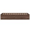 vidaXL Bed Frame without Mattress Brown Oak 90x200 cm