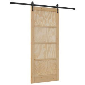 vidaXL Sliding Door ORKDAL 86 x 198.5 cm Solid Pine Wood
