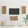 vidaXL TV Cabinet Set Wall-mounted 3 pcs Artisan oak 60 x 30 x 30 cm