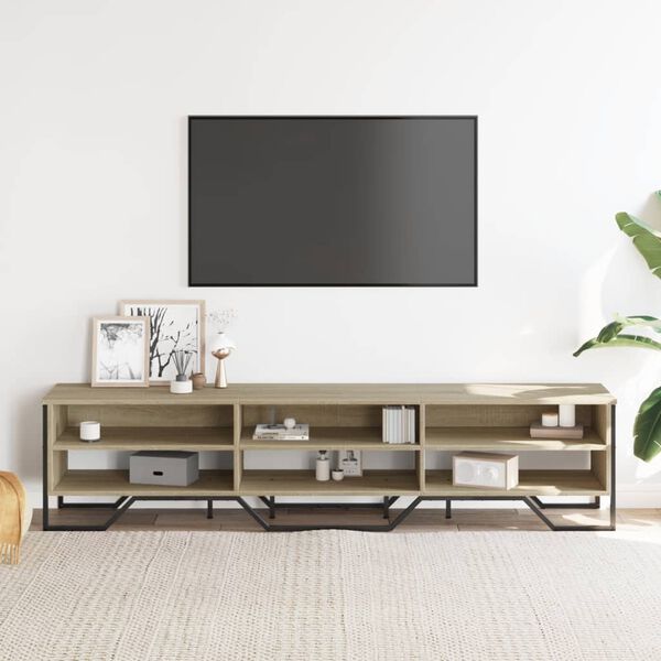 vidaXL TV Cabinet Sonoma Oak 180x34x41 cm Engineered Wood