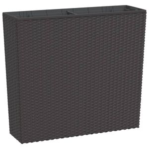 vidaXL Planter with Removable Inner Brown 12 / 44 L PP Rattan