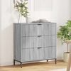 vidaXL Sideboard Grey Sonoma 79.5 x 33 x 82 cm Engineered Wood