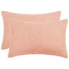 vidaXL Cushion Cover 2 pcs HEERLEN Pink 30 x 50 cm Boucl&eacute;