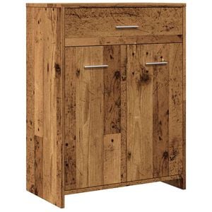 vidaXL Bathroom Cabinet Old Wood 60x33x80 cm Engineered Wood