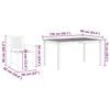 vidaXL Garden Dining Set 5 pcs Brown Solid Acacia Wood