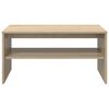 vidaXL Coffee Table Sonoma Oak 80 x 50 x 40 cm Engineered Wood