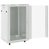 vidaXL 18U Network Cabinet 19" IP20 Grey 60x60x100 cm