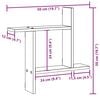 vidaXL Wall Shelves 2 pcs Old Wood 50x12x50 cm Engineered Wood