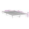 vidaXL Bed Frame without Mattress White 120x200 cm Engineered Wood