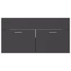 vidaXL Bathroom Furniture Set Grey Engineered Wood