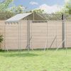 vidaXL Outdoor Dog Kennel with Roof Silver 10x6x2.5 m Galvanised Steel