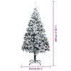 vidaXL Christmas Tree with 300 LEDs with Stand White 300 cm PVC