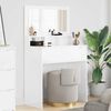 vidaXL Bedroom Dressing Tables High Gloss White 80 x 39.6 x 135 cm
