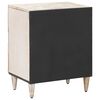 vidaXL Bed cabinet with Drawer White 50 x 33 x 60 cm Solid Mango Wood