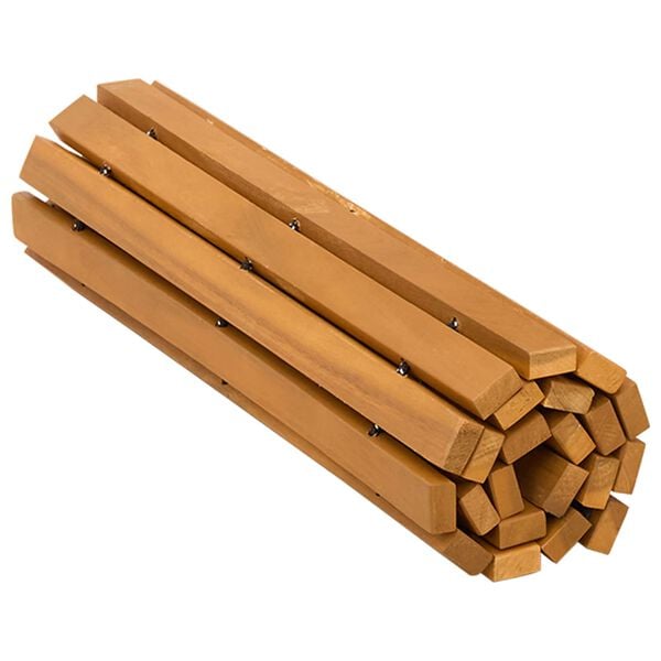 vidaXL Bath Mat Folding Brown 60 x 40 cm Solid Acacia Wood