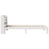 vidaXL Bed Frame with Headboard without Mattress White 90x200 cm