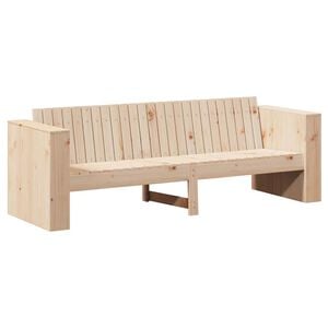 vidaXL Garden Sofa Natural 185.5 x 60 x 62 cm Solid Pine Wood