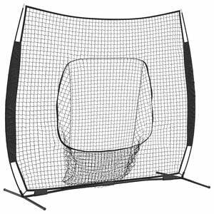 vidaXL Baseball Practice Net Black 250 x 106 x 209 cm Polyester