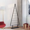vidaXL Metal Christmas Tree with Stand Black 180 cm Steel
