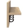 vidaXL Wall-Mounted Coat Rack Sonoma Oak 60 x 10.5 x 18 cm