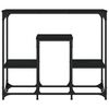vidaXL Console Table Black 89.5x28x76 cm Engineered Wood