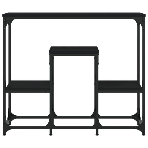 vidaXL Console Table Black 89.5x28x76 cm Engineered Wood