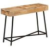 vidaXL Dressing Table 105x35x75 cm Solid Rough Mango Wood and Iron