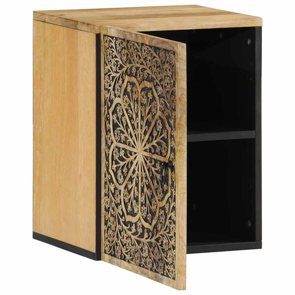 vidaXL Bathroom Wall Cabinet 38x33x48 cm Solid Wood Mango