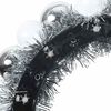 vidaXL Christmas Ball Wreathes 2 pcs White and Silver 33 x 33 x 7 cm