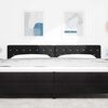 vidaXL Headboard with Headboard Black 200 cm Faux Leather