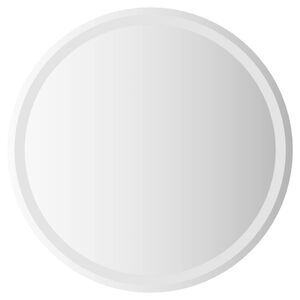 vidaXL LED Bathroom Mirror Transparent &Oslash; 70 cm Tempered Glass