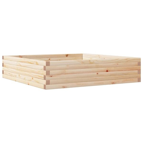 vidaXL Garden Planter 100x100x23 cm Solid Wood Pine