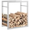 vidaXL Firewood Rack 50x28x56 cm Stainless Steel