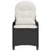 vidaXL Recliner Chair Black 56 x 66 x 95cm Poly Rattan