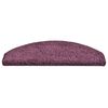 vidaXL Stair Mats 30 pcs 65x21x4 cm Dark Purple Half Round Large