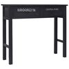 vidaXL Console Table Black 90x30x77 cm Wood