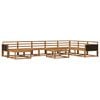 vidaXL Outdoor Sofa Set 9 pcs Natural Solid Acacia Wood