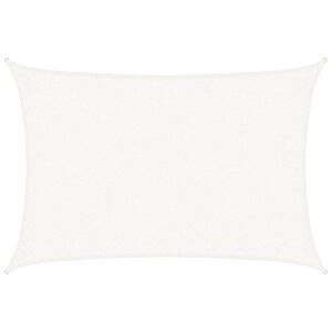 vidaXL Sunshade Sail 160 g/m&sup2; White 2x2.5 m HDPE