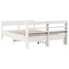 vidaXL Bed Frame without Mattress White 140x200 cm Solid Wood Pine