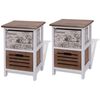 vidaXL Bedside Cabinets 2 pcs Wood