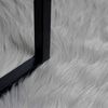 vidaXL Faux Sheepskin Rug Tafalla Grey &Oslash; 160 cm Polyester