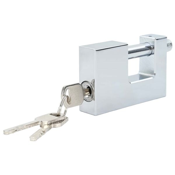 vidaXL Padlock 12 pcs Silver 8.7 x 1.9 x 5.5 cm Iron