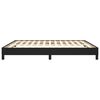 vidaXL Bed Frame without Mattress Black Super King Faux Leather
