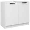 vidaXL 5 Piece Bathroom Cabinet Set White Engineered Wood