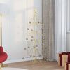vidaXL Metal Christmas Tree with Stand Gold 150 cm Powder-coated Steel