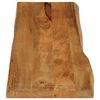 vidaXL Table Top 160x40x2.5 cm Live Edge Solid Wood Mango