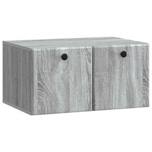 vidaXL Wall-Mounted TV Cabinet 59.5 x 41 x 30 cm Grey Sonoma