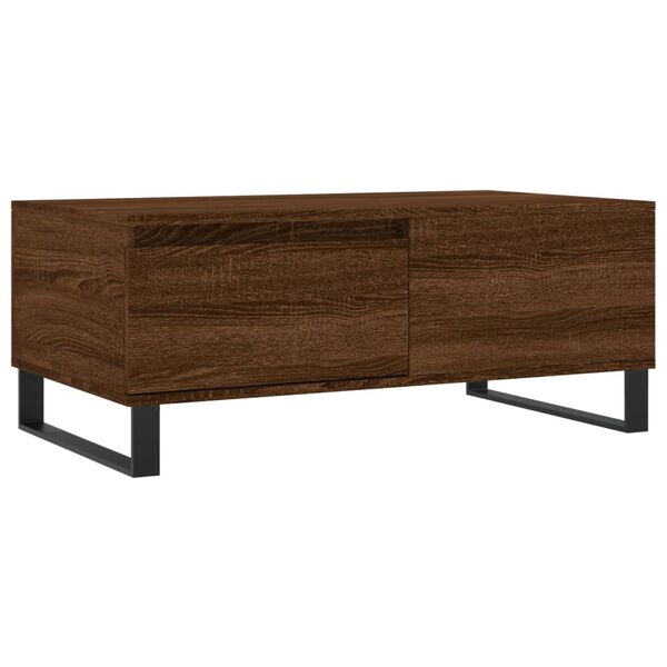 vidaXL Coffee Table Brown Oak 90x50x36.5 cm Engineered Wood