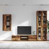vidaXL TV Cabinet Set with Drawer FLORIN Old Wood Engineered Wood