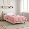 vidaXL Summer Duvet Quilted Pink 155 x 220 cm Microfiber